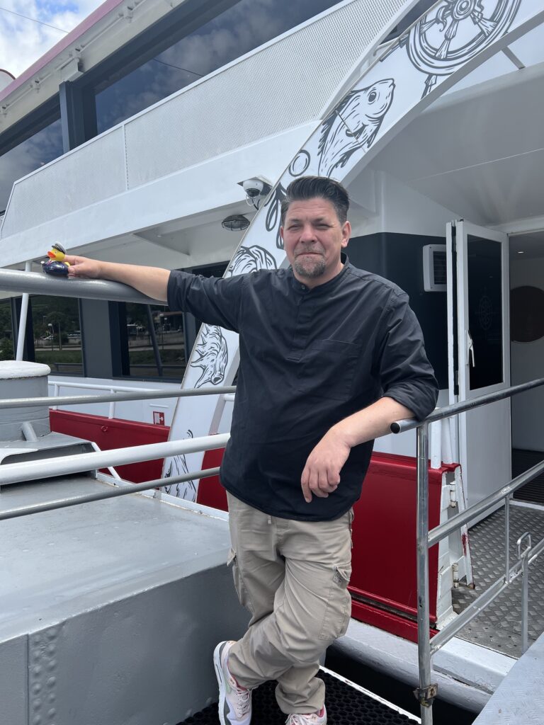 Tim Mälzer an Bord der DDSG Blue Danube